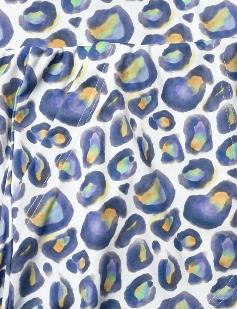 Printed dull Pull-on Skort 45 cm - Skorts