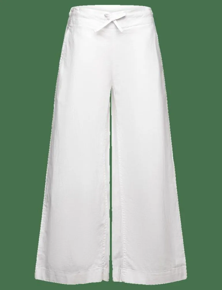 PULL ON COTTON LINEN PANTS - Byxa