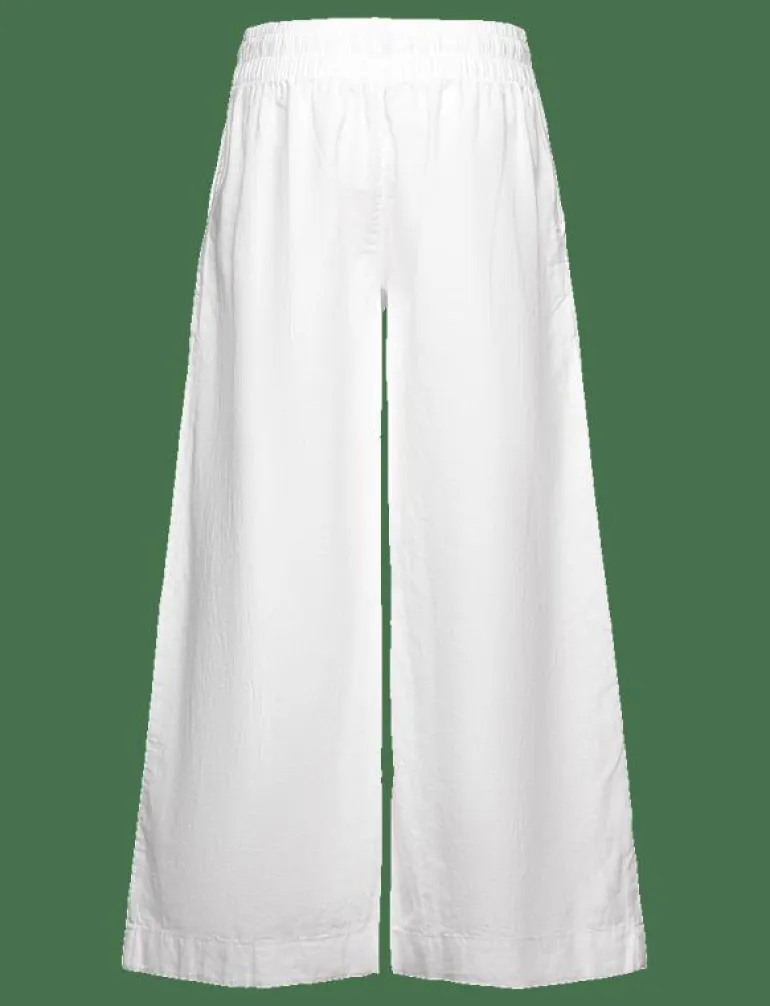 PULL ON COTTON LINEN PANTS - Byxa