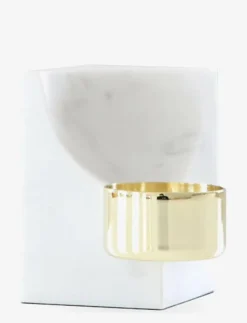 Quarter Tealight Carrara - Dekoration