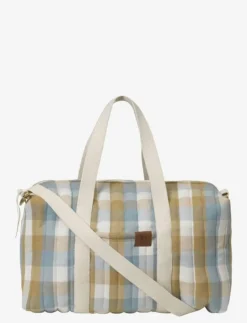 Quilted Gym Bag - Cottage Blue Checks - Ryggsäckar