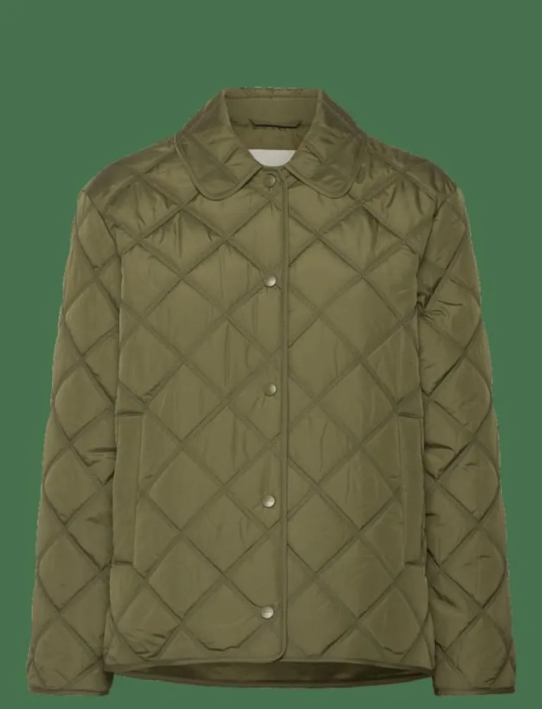 QUILTED JACKET WITH COLLAR - Quiltade jackor