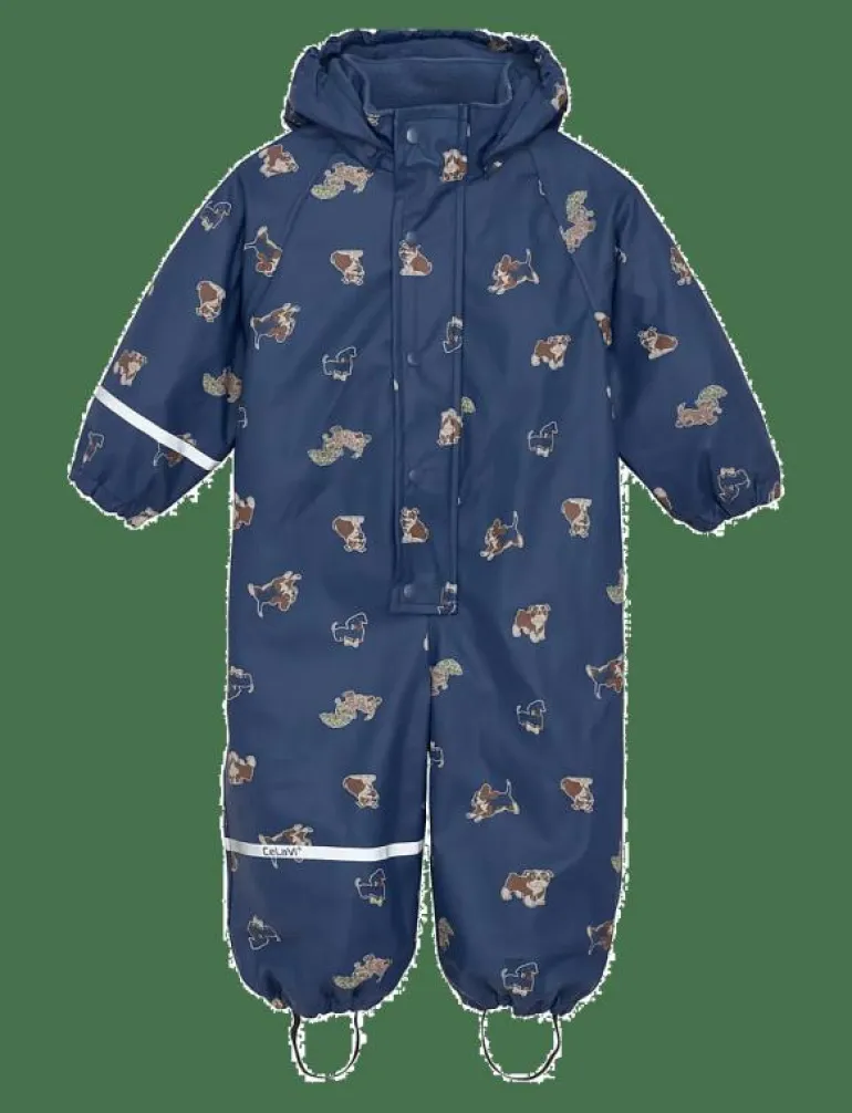 Rainwear Suit - AOP, w. fleece - Regnoveraller