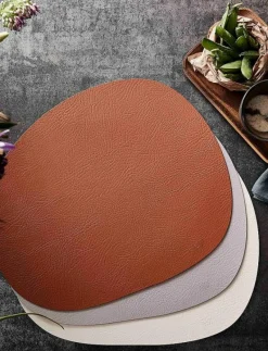 RAW Buffalo - dækkeserviet 95% genbrugslæder dusty rose 1 stk 41x33,5 cm - Servering