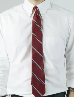 Red White Navy American Silk Tie - Slipsar