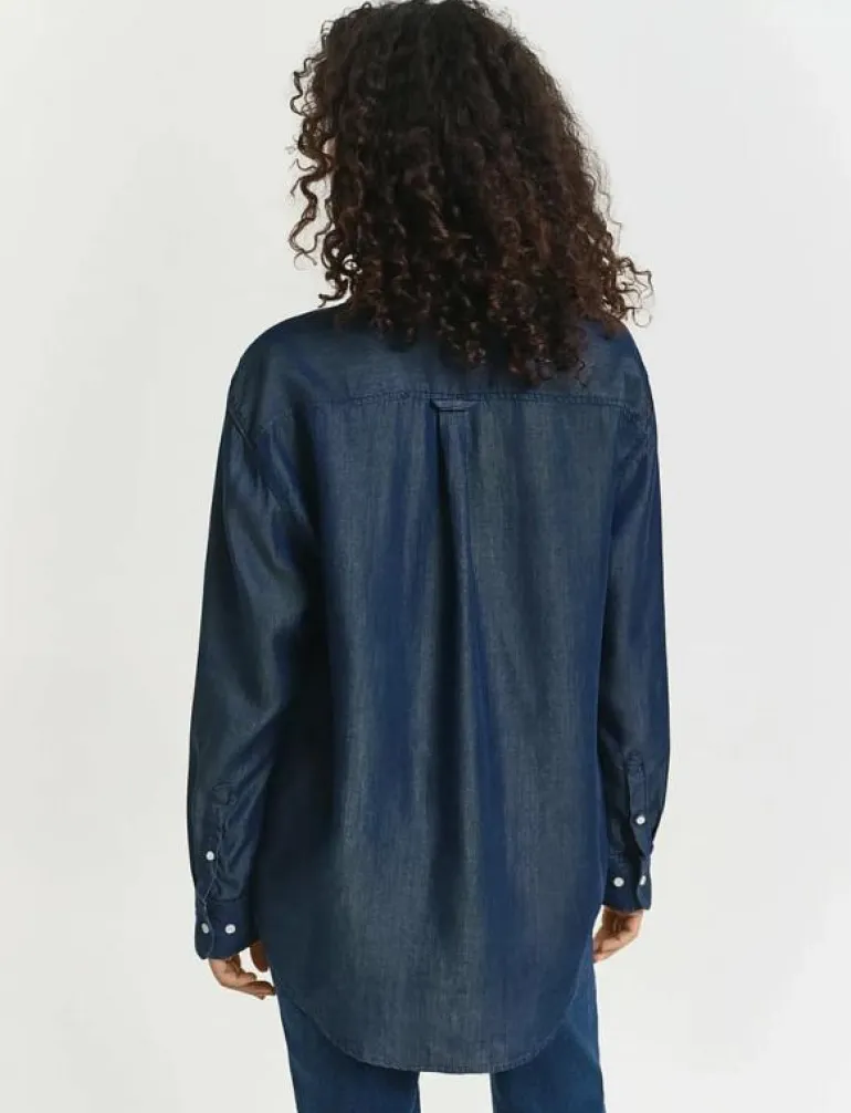 REL INDIGO SHIRT - Jeansskjortor