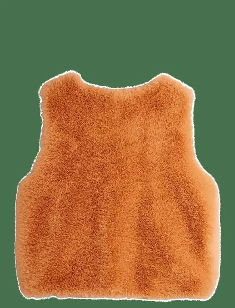 Ritzratz patch faux fur vest - Väst