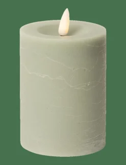 Rustic finish LED pillar candle - Dekoration