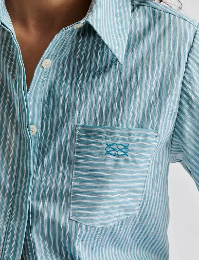 Selene Cropped shirt - Kortärmade skjortor