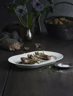 Serveringsfat ovalt plissé - Serveringsfat & Uppläggningsfat