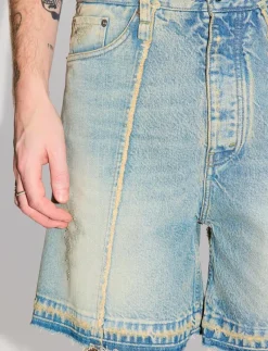 Skid Shorts Light Blue Sandy Mix - Jeansshorts