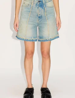 Skid Shorts Light Blue Sandy Mix - Jeansshorts