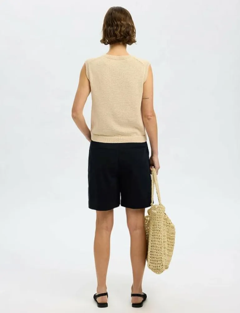 SLFALMA SL KNIT VEST - Stickade västar