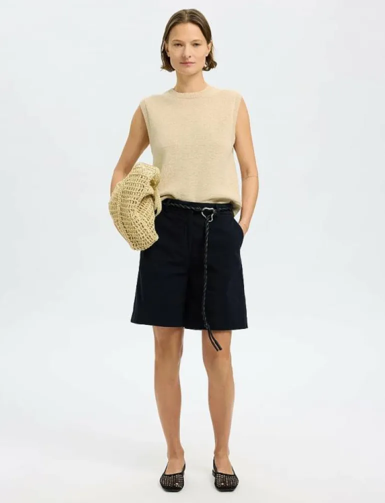 SLFALMA SL KNIT VEST - Stickade västar