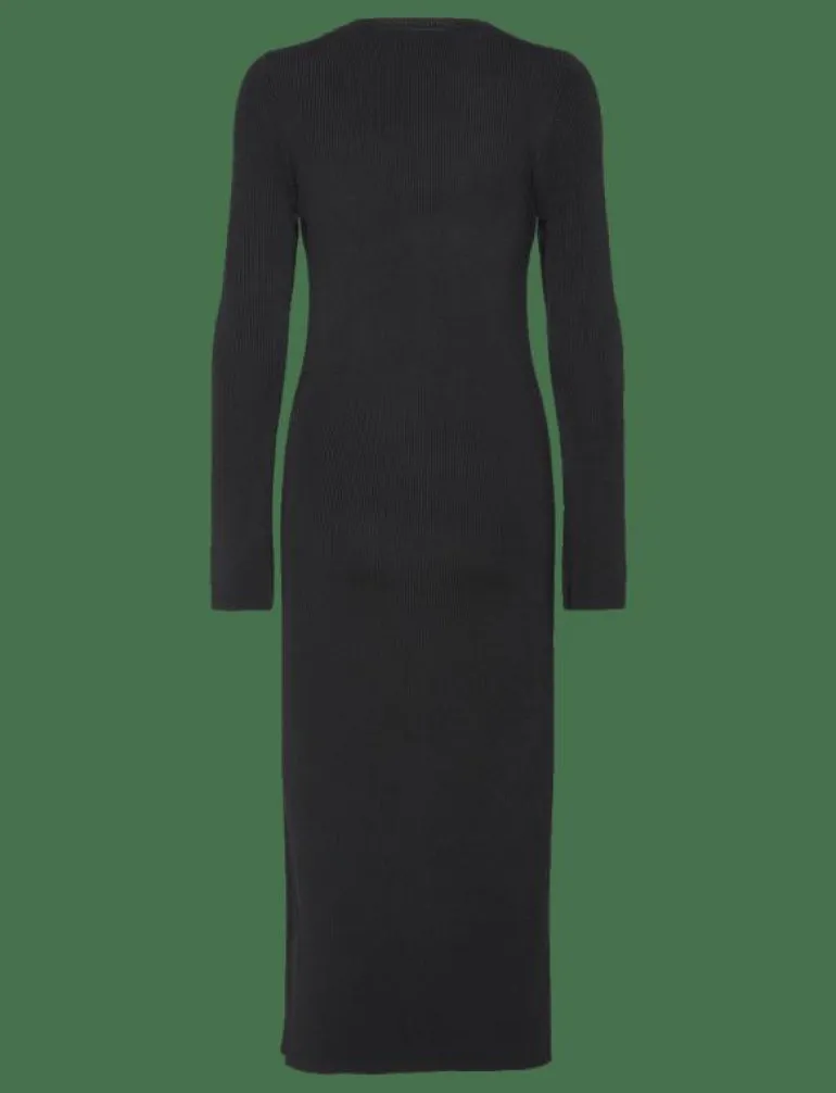 SLFCARO LS RIB KNIT LONG DRESS - Midiklänningar