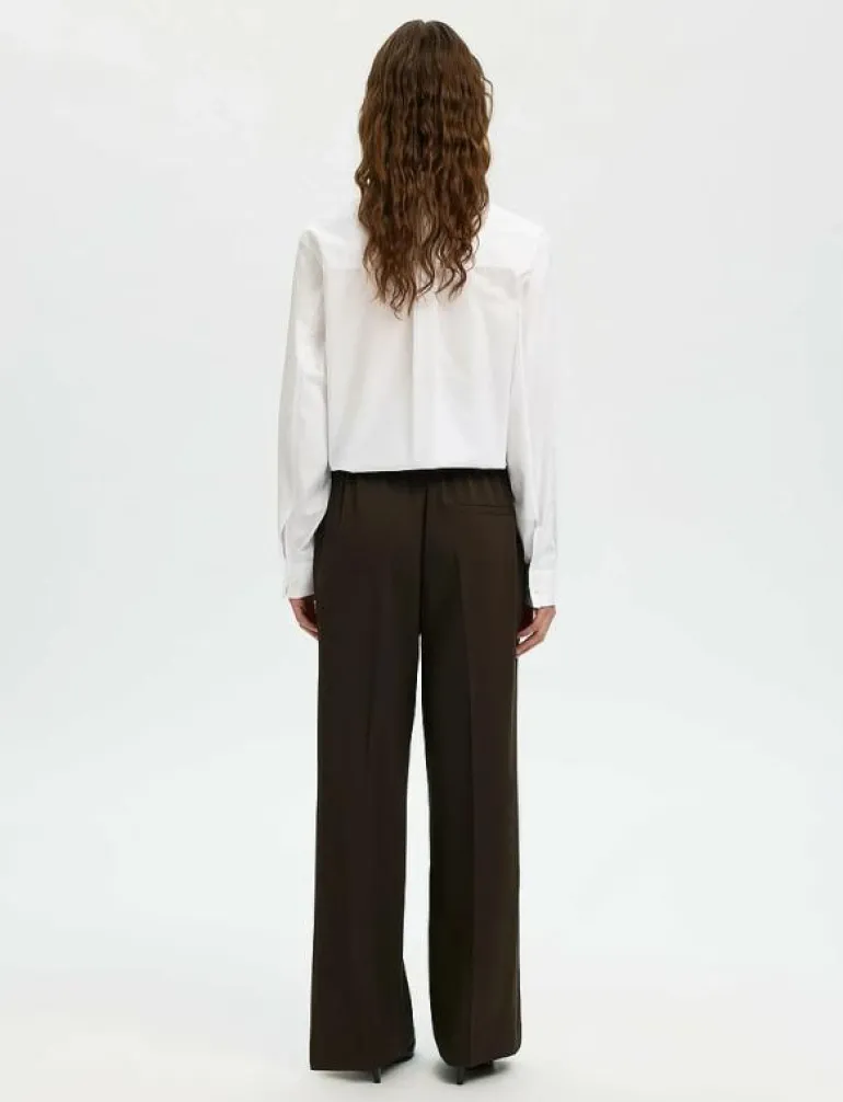 SLFEMMA-TARA MW WIDE PANT NOOS - Kostymbyxor
