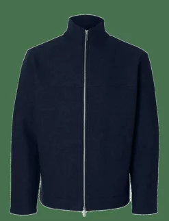 SLHNEALY LS KNIT FULL ZIP CARDIGAN - Full Zip tröjor