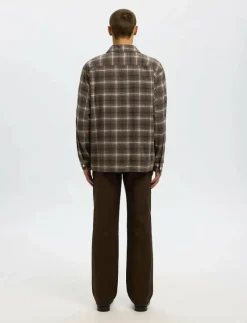 SLHRLXEDWIN CHECK LIGHT OVERSHIRT - Rutiga skjortor