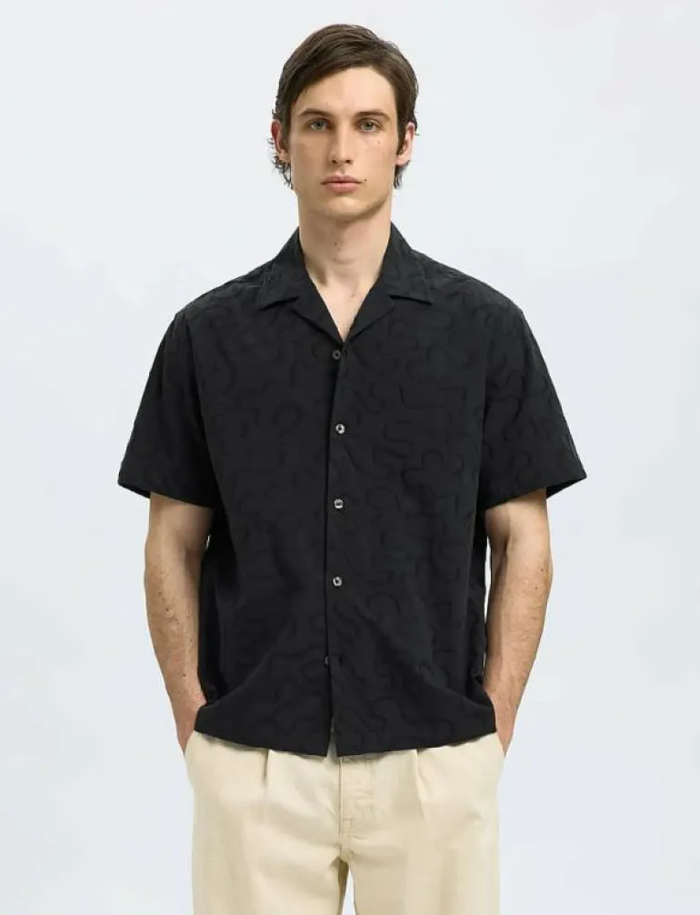 SLHRLXELI EMB SS SHIRT - Kortärmade