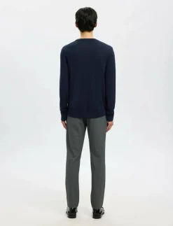 SLHTRAY LS KNIT MERINO CREW NECK NOOS - Rundhalsad