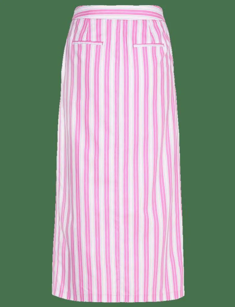 Slit striped skirt - Midi kjolar