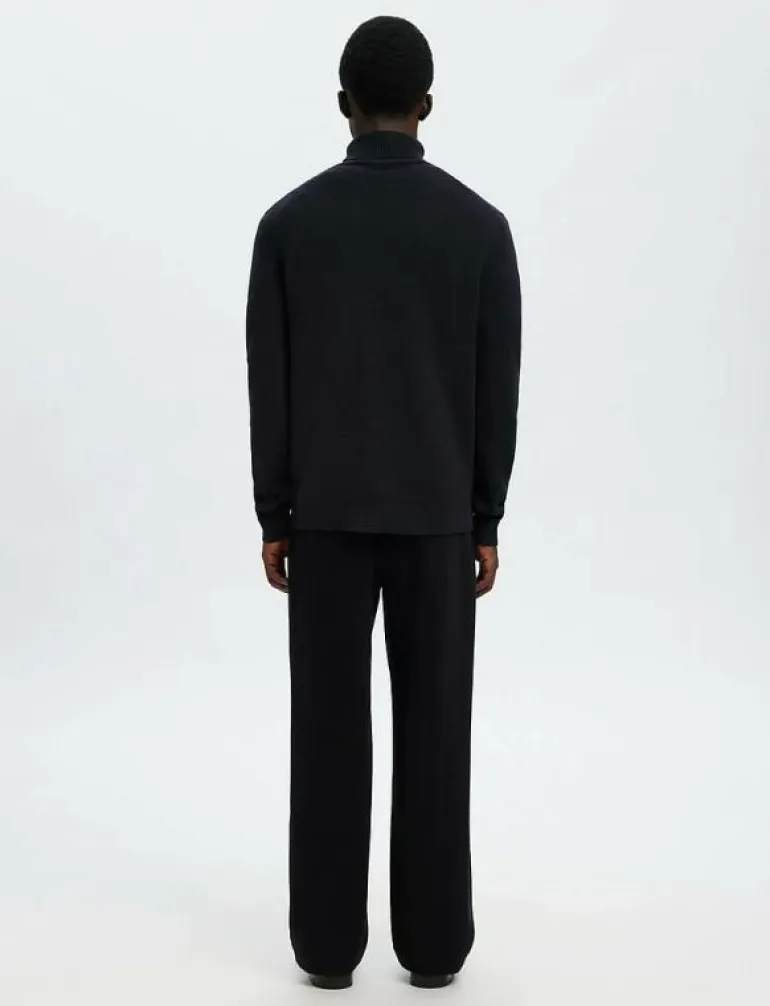 SLMDANE LS KNIT STRUCTURE ROLL NECK NOOS - Polokrage