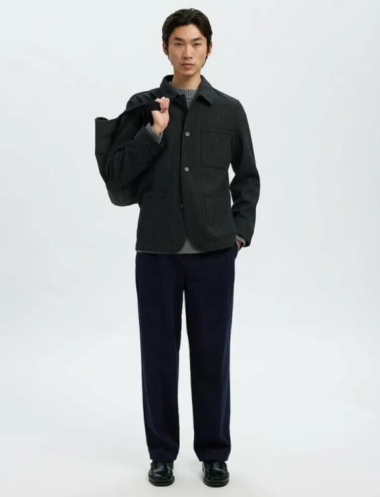 SLM-LANDON WOOL BLEND HYBRID BLAZER NOOS - Enkelknäppta kavajer