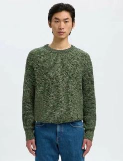 SLMTILUM LS KNIT CREW NECK - Rundhalsad