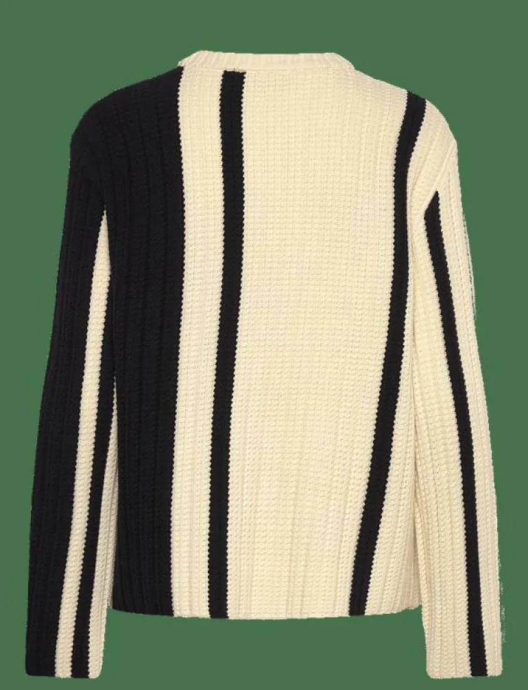 Stilla blocking knit top - Stickat