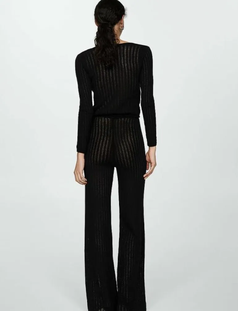 Straight knitted trousers - Raka byxor