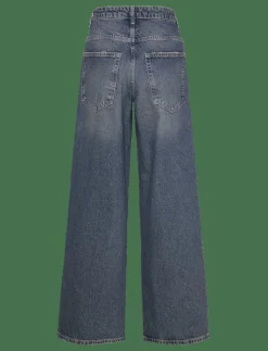 Straight-leg jeans with eyelets - Straight jeans