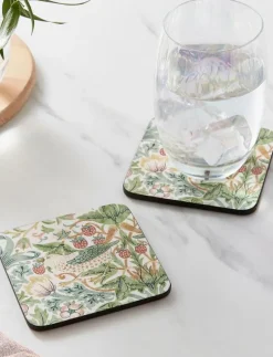Strawberry Thief Coasters - Set of 6 - Serveringstillbehör