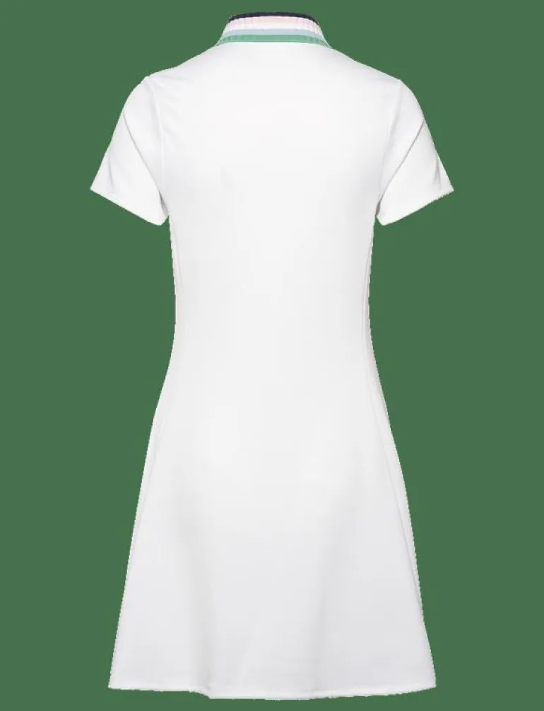 Stretch Piqué Quarter-Zip Polo Dress - Klänningar