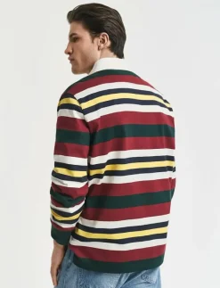 STRIPED HEAVY RUGGER - Långärmade pikéer