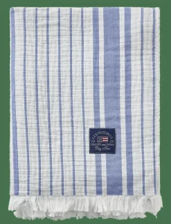 Striped Organic Cotton Throw - Filtar & Plädar