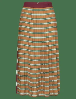 STRIPED PLEATED SKIRT - Maxikjolar
