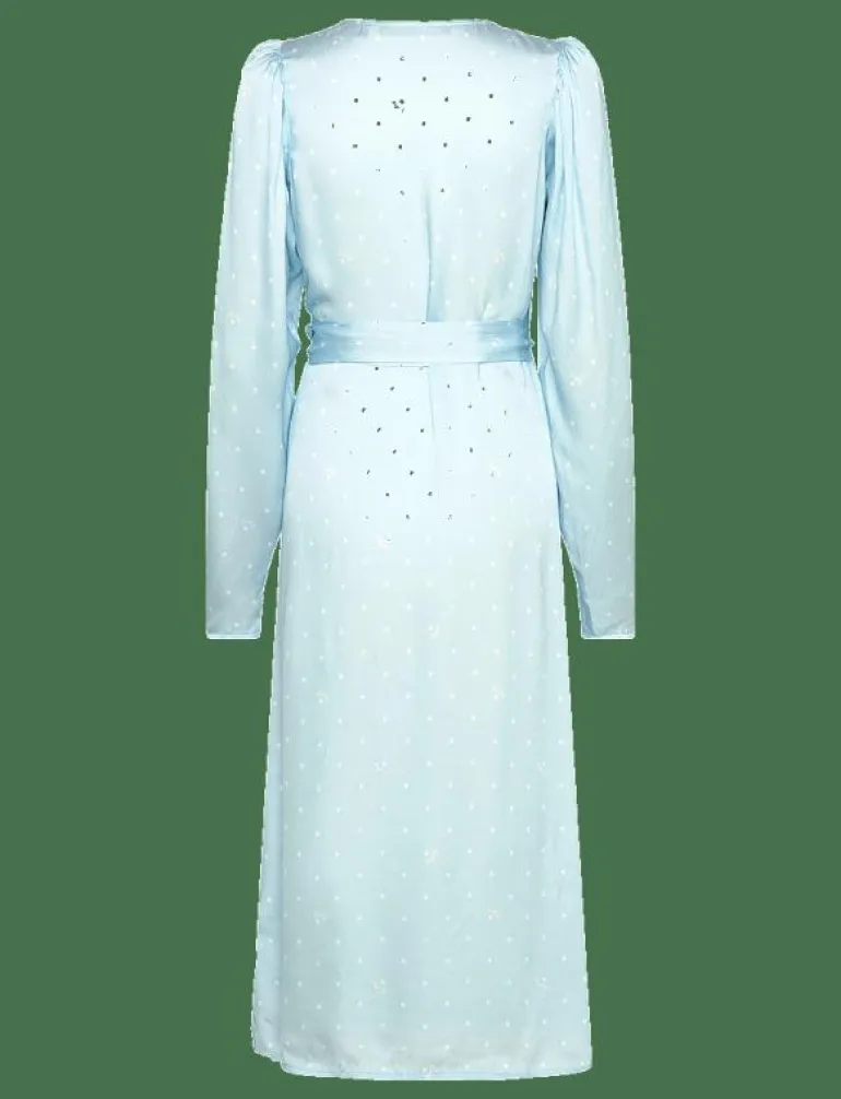 TEXTURED MIDI WRAP DRESS - Omlottklänningar
