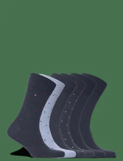 TH MEN SOCK 6P DOT ECOM - Vanliga strumpor