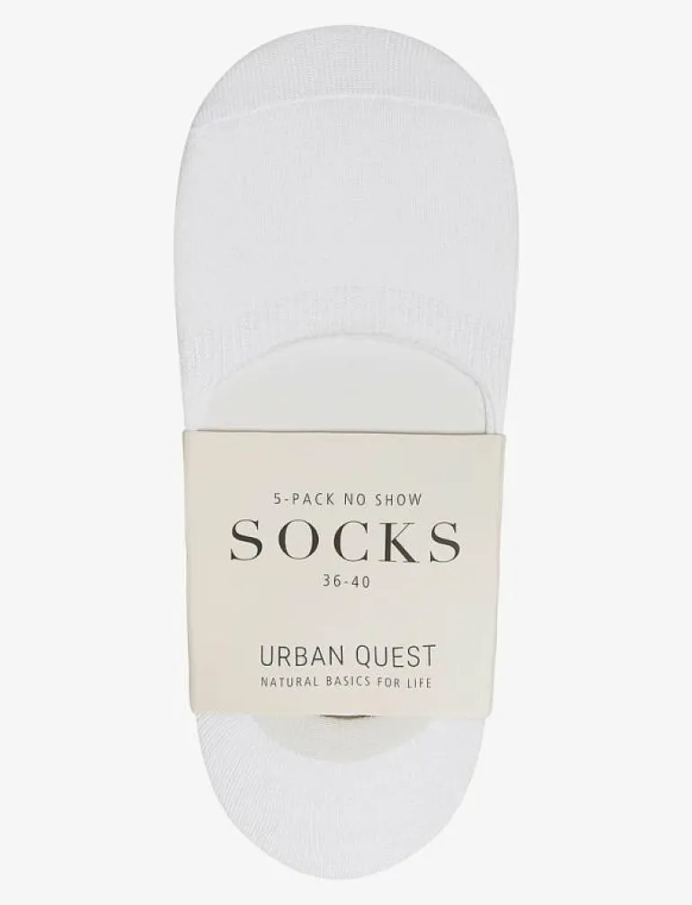 THE BAMBOO WOMEN NO SHOW SOCKS 5-PACK - Strumpor
