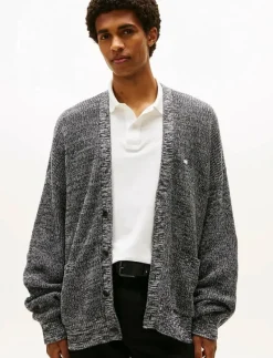 TJM RLX BADGE MULTI TWIST CARDI - Koftor