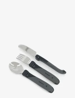 Twistshake Learn Cutlery Stainless Steel 12+m Black - Serveringsset