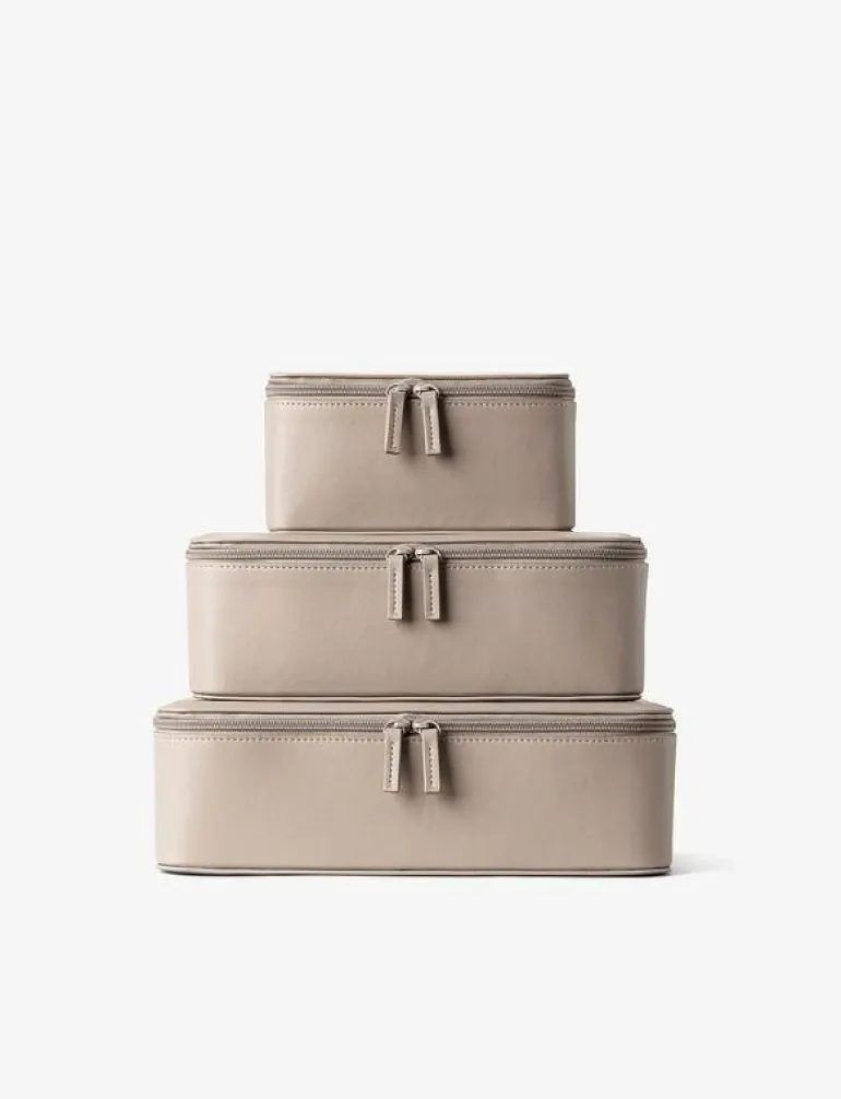 Vegan Leather Packing Cube Set - Resetillbehör