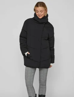 VILOUISA L/S NEW PADDED SHORT COAT/SU/PB - Dun- & vadderade jackor