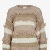 VITURI O-NECK L/S SEQUIN KNIT TOP - Stickat