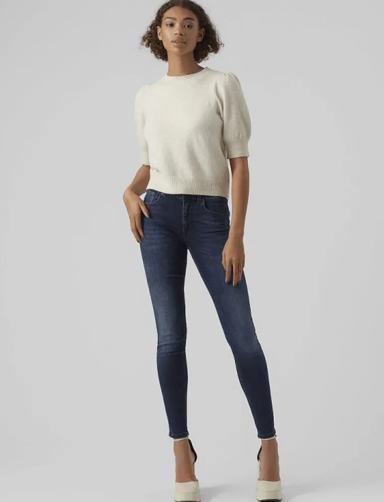 VMDOFFY 2/4 O-NECK PULLOVER GA NOOS - Stickat