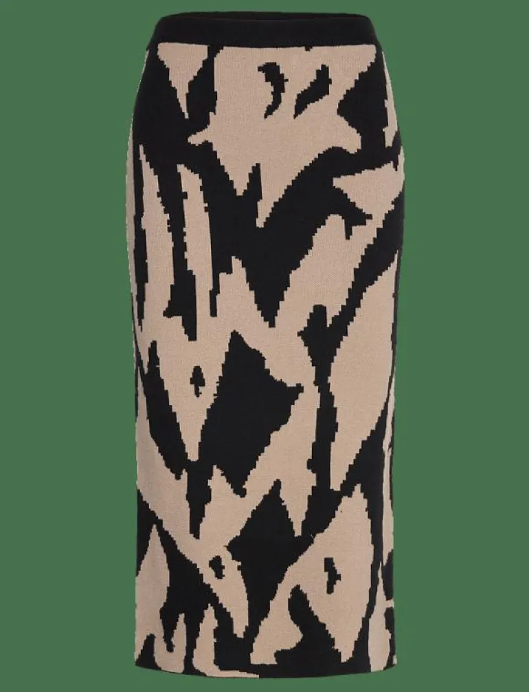 VMGOLD NEW ART NW 7/8 SKIRT GA - Midi kjolar