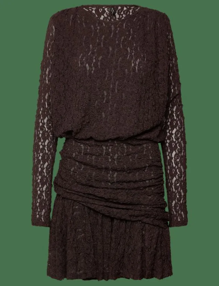 VMHALLEY LS LACE SHORT DRESS JRS EXP - Korta klänningar