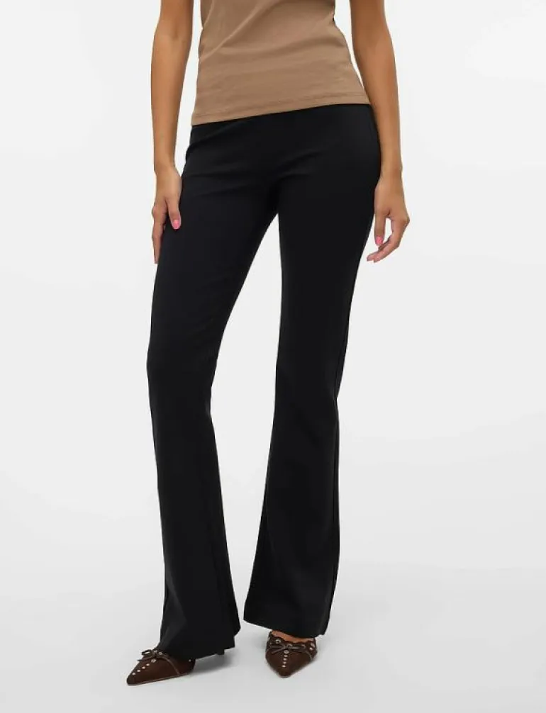 VMKAMMA MW FLARED JERSEY PANT NOOS - Utsvängda byxor