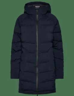 W MARINA LONG QUILTED JKT - Dunkappor