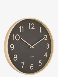 Wall clock Pure wood grain - Väggklockor